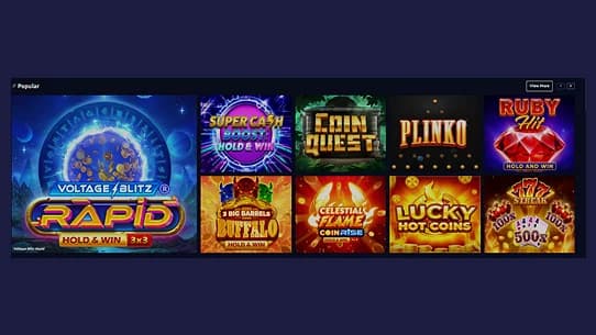 popular sweepstakes casino games