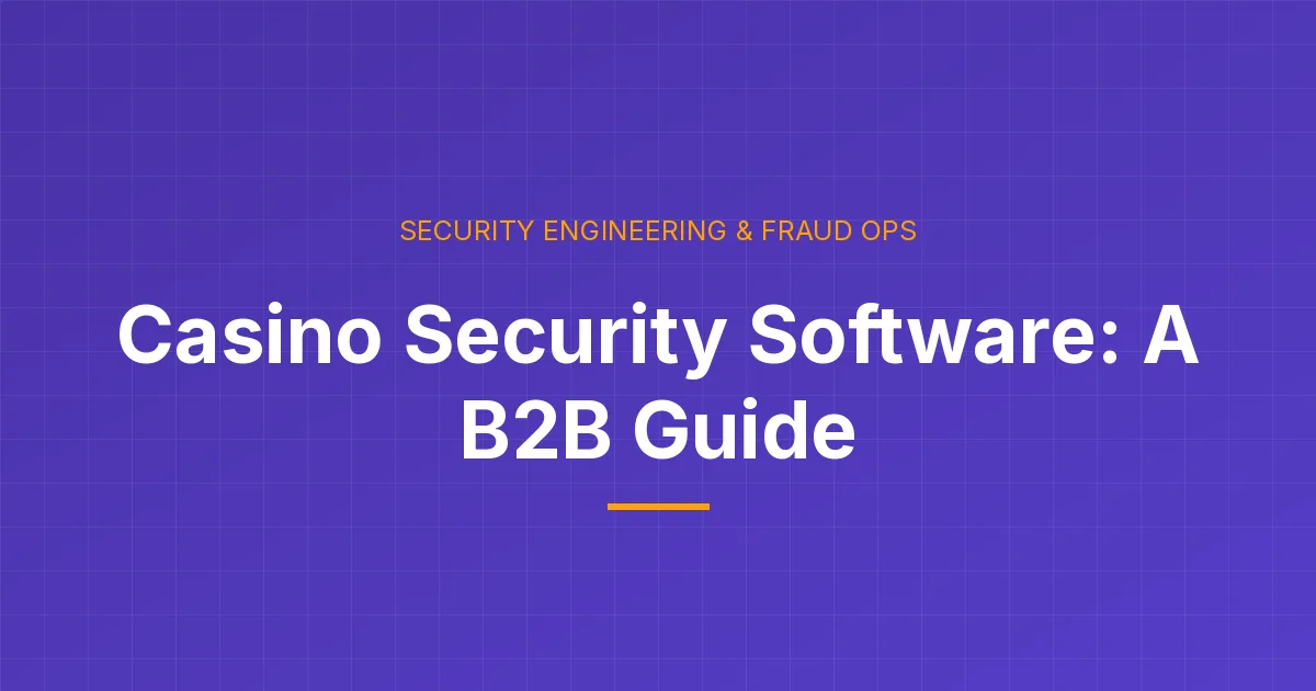 Casino security software: identity verification, fraud detection and encryption layered around the player wallet