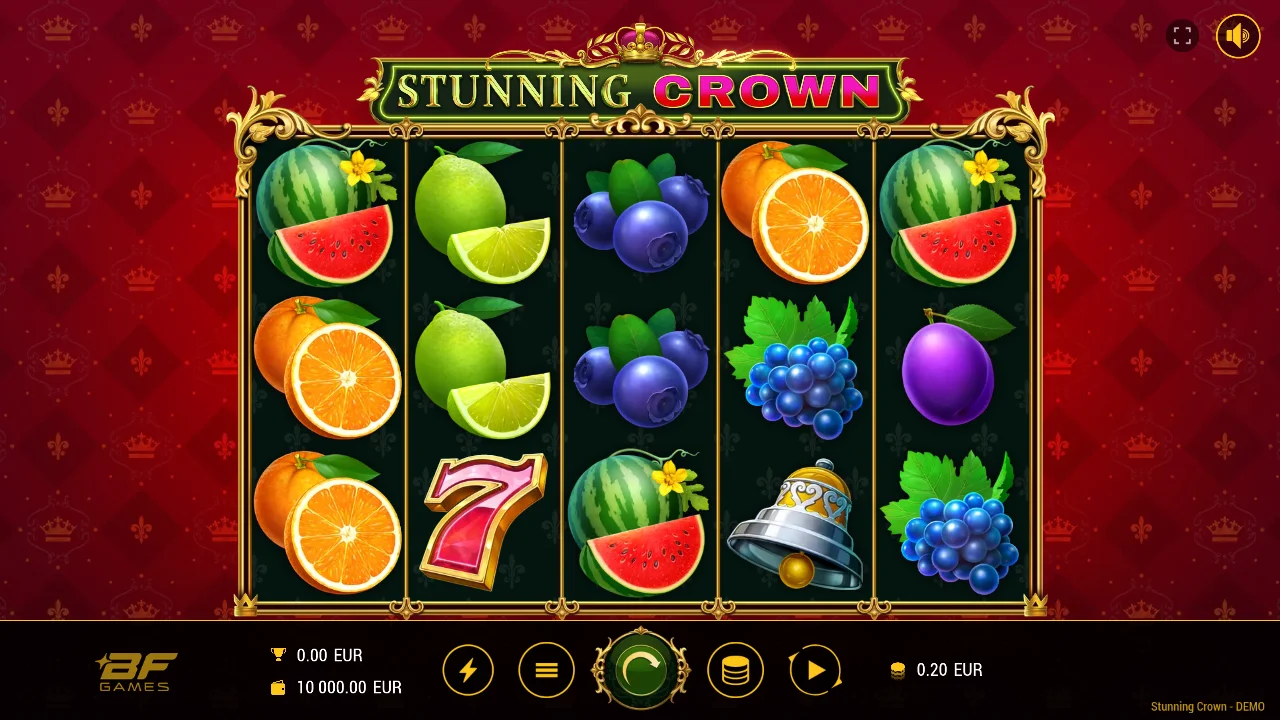 Stunning Crown Cash Mesh LINK slot game by BF Games