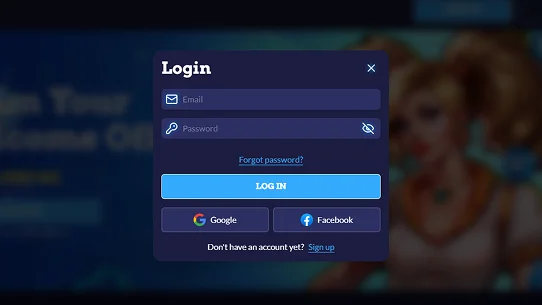 login form for users