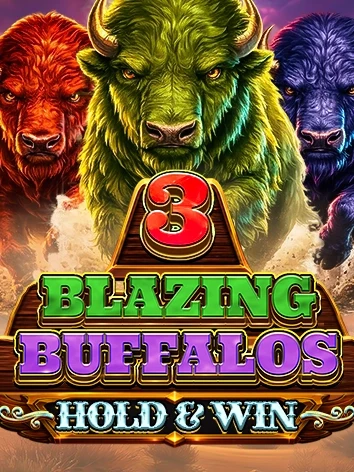 3 Blazing Buffalos Hold and Win by Octoplay