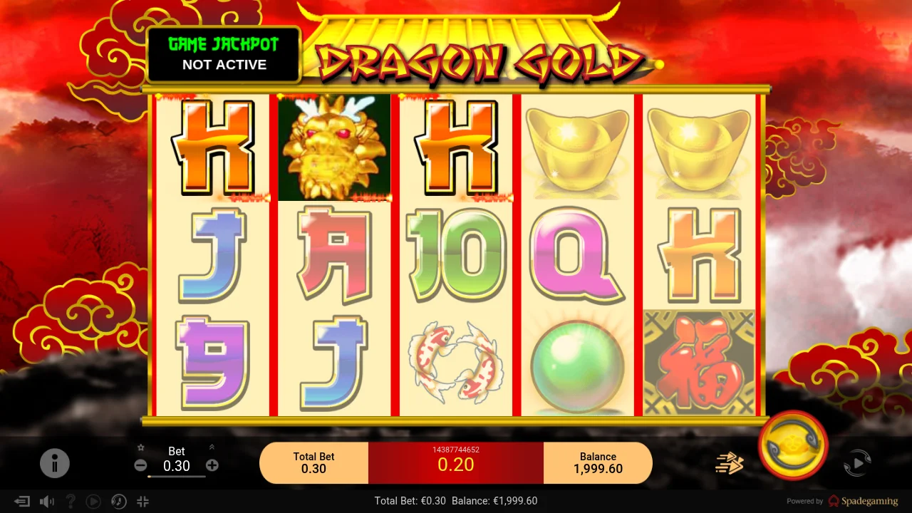 Dragon Gold SA slot game by Spadegaming